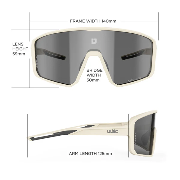 Очки Ulac LUFT Off-White\Champion Gold — размер и геометрия
