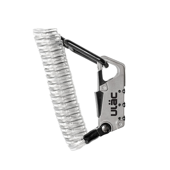 Велосипедный замок Ulac Valkyrie Carabiner Cable Lock Silver
