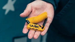 Велосипедный замок Ulac Piccadilly Carabiner Cable Combo Lock Silver