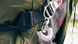 Велосипедный замок Ulac Piccadilly Carabiner Cable Combo Lock Silver