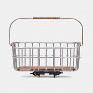 Корзина для велосипеда Brooks Peckham Low Basket Silver