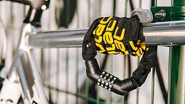 Велосипедный замок Ulac Street Fighter Steel Chain Lock Combo Black