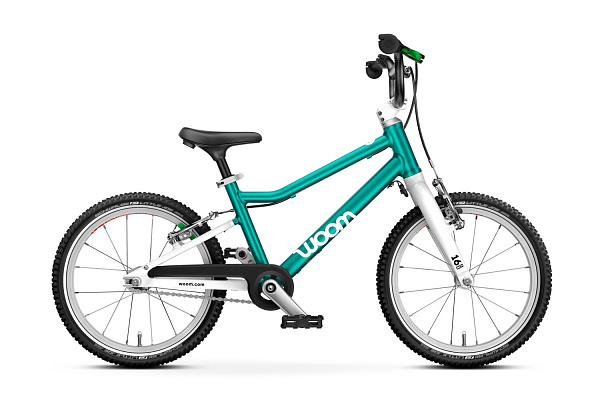 Детский велосипед Woom go 3 metallic turquoise/petrol 16