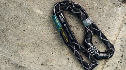 Велосипедный замок Ulac Street Fighter Steel Chain Lock Combo Black