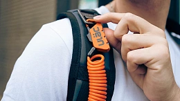 Велосипедный замок Ulac Piccadilly Carabiner Cable Combo Lock Silver