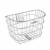 Корзина для велосипеда Electra Stainless Wire Headset Mount Front Basket Silver