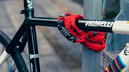 Велосипедный замок Ulac 52nd Street Steel Chain Lock Combo Red